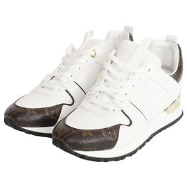 Louis Vuitton Sneakers Runaway con dettagli in metallo dorato Bianco