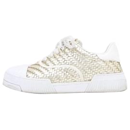 Gewebte goldene Damenschuhe - Dior