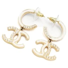 Chanel Orecchini CC Crystal Black White Season