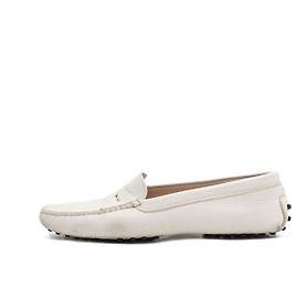 Tod's Mocassini da guida Gommino in pelle avorio da donna