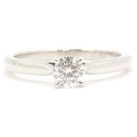 Platin Solitär Diamant Ehering Größe - Cartier