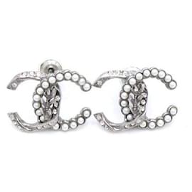 Pendientes Crystal Pearl CC Logo - Chanel