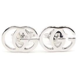 Orecchini GG Stud in oro bianco - Gucci