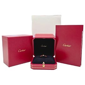 Cartier Kleiner Roségoldring Größe Komplettes Set