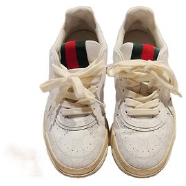 Gucci Sneakers in tela bianca da donna Taglia