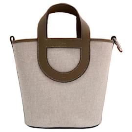 Borsa Tote In The Loop Canvas Swift Silver Tote Bag Years Unused - Hermès