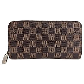 Louis Vuitton Portefeuille Zippy Long en Damier Ebene