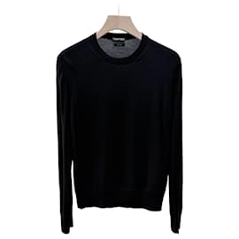 Wollpullover mit Rundhalsausschnitt schwarz - Tom Ford