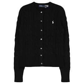 Strickjacke mit Logo-Stickerei für Damen in Schwarz - Ralph Lauren