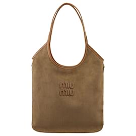 Miu Miu Borsa in velluto a coste Ivy Corduroy Cinnamon