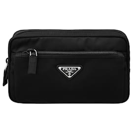Prada Borsa a tracolla in Re-Nylon Saffiano Nero