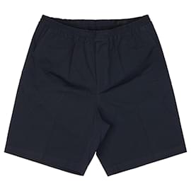 Bermuda in popeline blu scuro - Prada