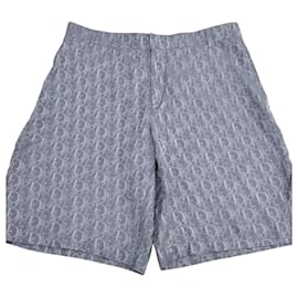 Pantaloncini in seta jacquard Oblique Grigio - Dior
