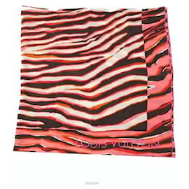 Sciarpa con motivo rosa e nero - Louis Vuitton