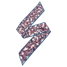 Louis Vuitton Twilly Bandana Schal Rain Giant Rosa Blau