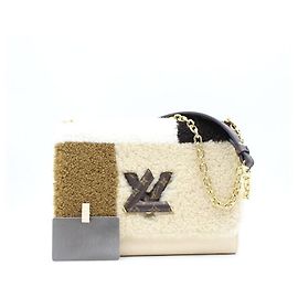 Louis Vuitton Borsa a Spalla e Borsa a Tracolla Twist MM Teddy Plus Shearling