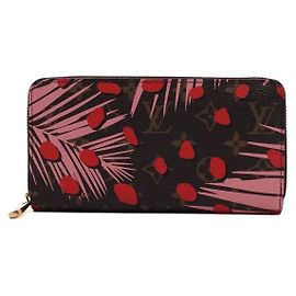 Louis Vuitton Reißverschluss-Portemonnaie aus bedrucktem Monogram Jungle Dot Canvas