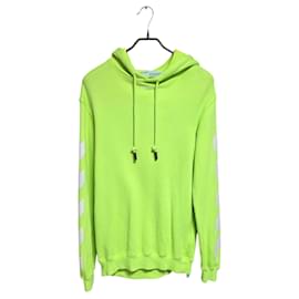 Neon Diagonal Arrow Hoodie - Off White