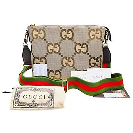 Gucci Borsa a tracolla GG Supreme Canvas Jumbo Messenger