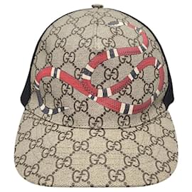 Gucci Canvas Snake Mesh Baseball Cap