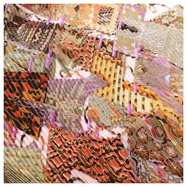 Sciarpa in seta plissettata multicolore da donna - Hermès
