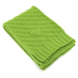 Sciarpa in misto cashmere con logo a triangolo - Prada