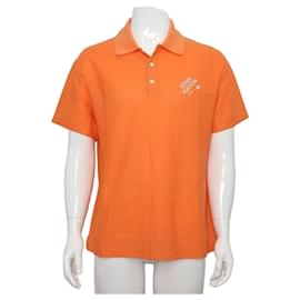 T-shirt a maniche corte Embroidered Polo Signature da uomo Arancione - Louis Vuitton