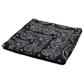 Sciarpa quadrata in misto cashmere e modal con stampa GG nera - Givenchy