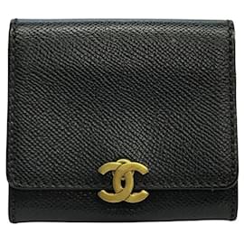 Portafoglio bi-fold nero Chanel