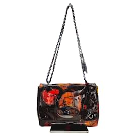 Mulberry Borsa a tracolla e crossbody in vernice con motivo floreale scuro