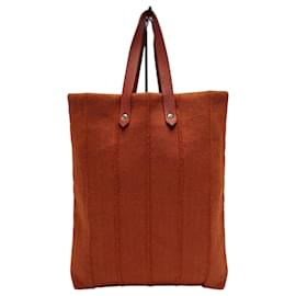 Borsa Tote in Tela Amedaba MM Arancione - Hermès