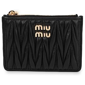 Miu Miu Tarjetero de piel napa para mujer