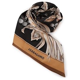 Schal mit Papageien-Print - Salvatore Ferragamo