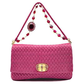 Miu Miu Borsa a Spalla Nappa Matelassé Crystal