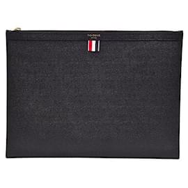 Clutch in Pelle Granulata Large - Thom Browne