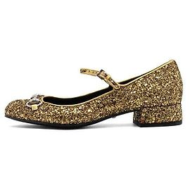 Gucci Zapatos Mary Jane con purpurina dorada
