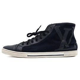 Louis Vuitton Baskets montantes en toile bleu marine pour homme