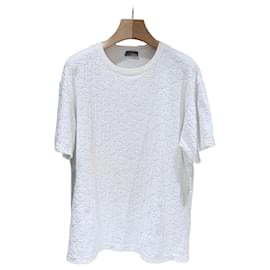 Oblique Terry Kurzarm-T-Shirt Weiß - Dior