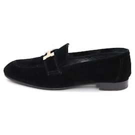 Mocassino Paris in scamosciato con logo dorato da donna - Hermès