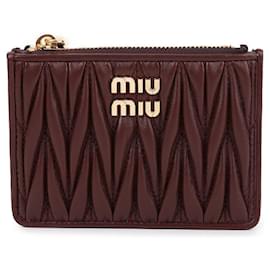 Miu Miu Tarjetero de piel Nappa