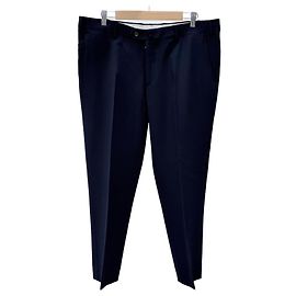 Loro Piana Pantaloni di lana blu navy