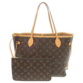 Louis Vuitton Neverfull MM Handtasche mit Pouch