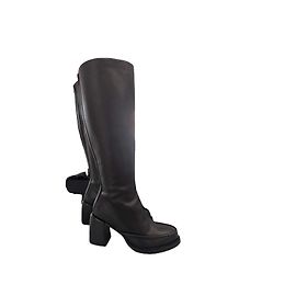 Botas altas con plataforma de cuero negro Ann Demeulemeester Talla 39