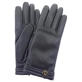Guanti caldi in agnello nero Hermès