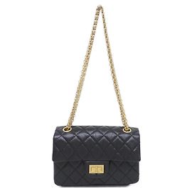 Chanel AS0874 Black Calfskin Shoulder Bag