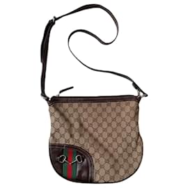 Borsa a tracolla in tela monogramma Gucci