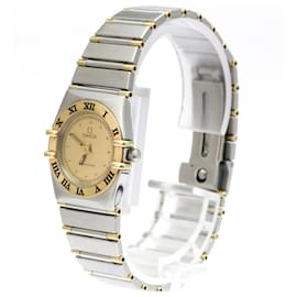 Omega Constellation Quarz Edelstahl und Gelbgold 22