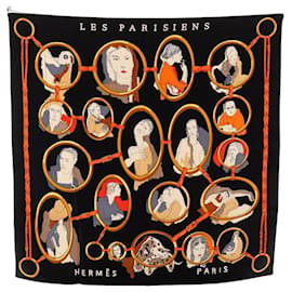 Hermès Hermes Carré 90 Les Parisiens Seidentuch