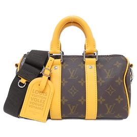Louis Vuitton Monogram Macassar Keepall Bandoulière 25cm Borsa Boston