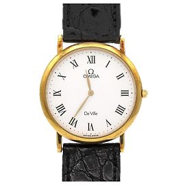 Omega De Ville YG 195.2378 Quarz Armbanduhr